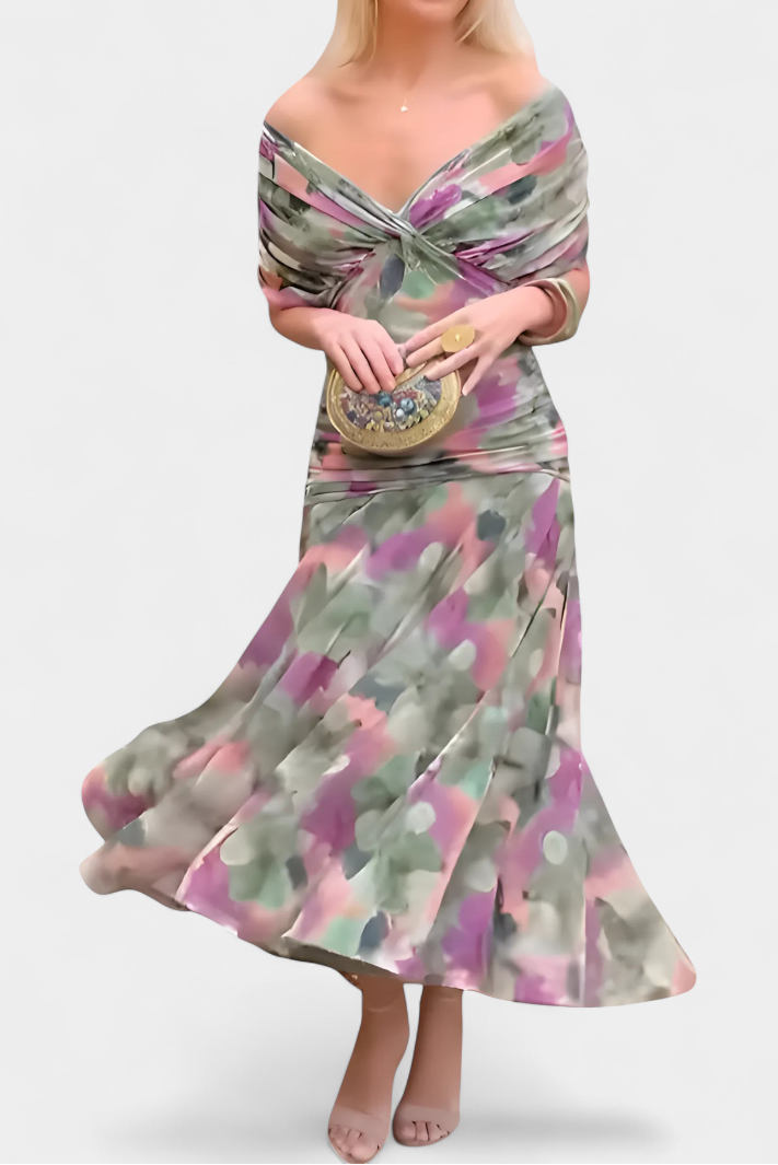 Sarah™ - Lange Bloemenjurk