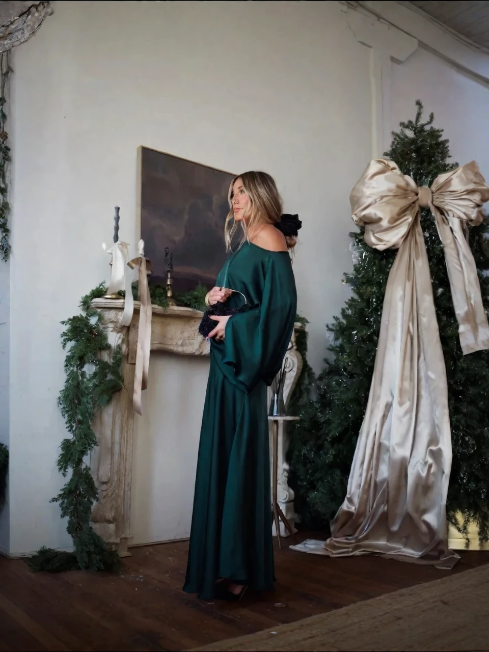 Alfy™ - Wandelbaar Top met Drapering en Maxi Lange A-Lijn Rok