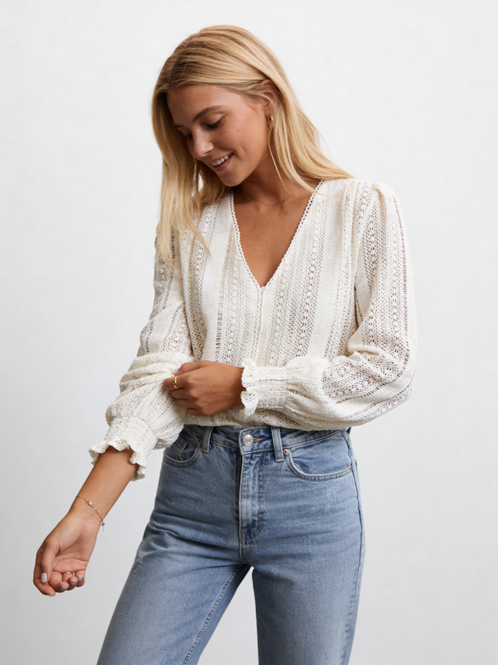 ZONBEAM - Gehaakte blouse