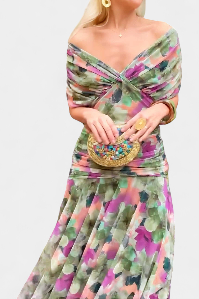 Sarah™ - Lange Bloemenjurk